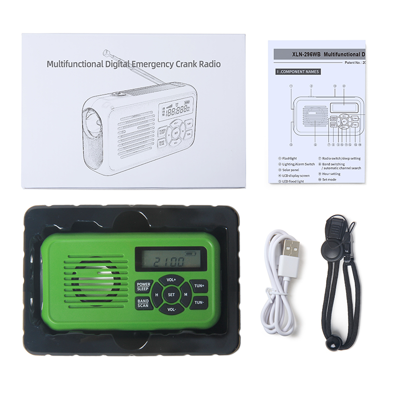 Emergency Radio Solar - Przenośne, ładowane energią słoneczną, awaryjne radio