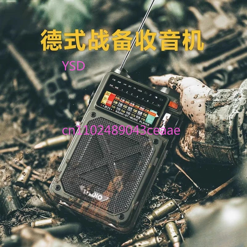Emergency Radio Solar - Mały głośnik Bluetooth, radio przenośne na
