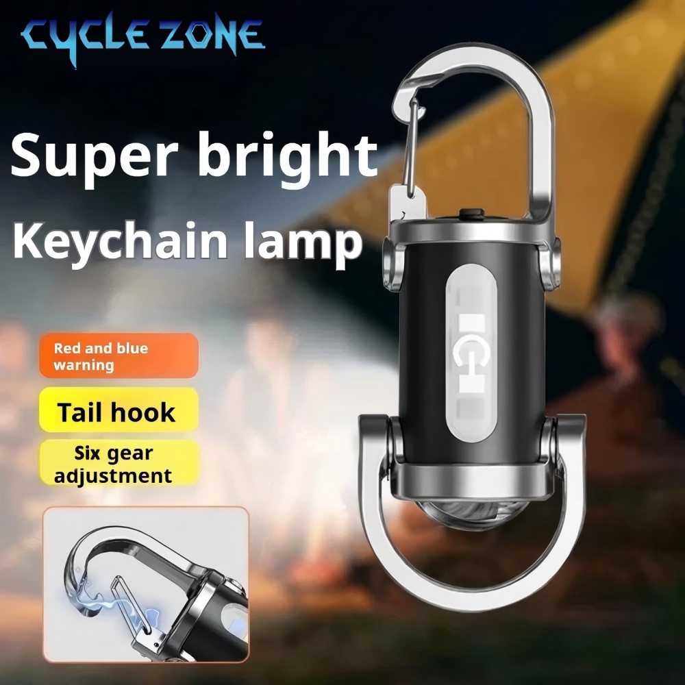 Outdoor Adventure Zone - Mini LED Brelok Latarka Wielofunkcyjna Przenośna