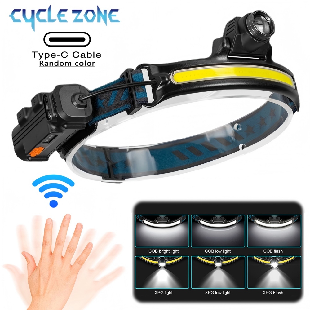 Outdoor Adventure Zone - Potężna latarka czołowa z czujnikiem LED