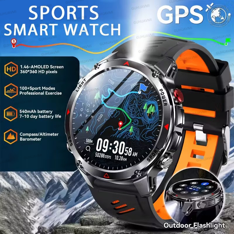 Outdoor Adventure Reservations - 2026 Nowy Smartwatch Wojskowy T-Rex 3