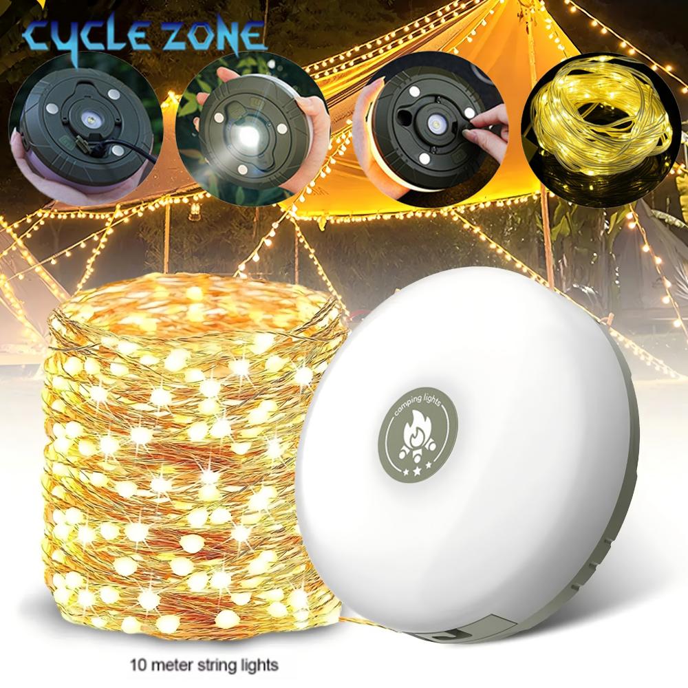 Outdoor Adventure Zone - Lampa kempingowa LED z taśmą szpulową