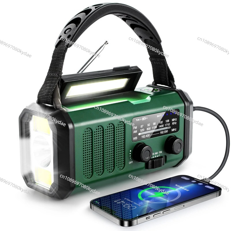 Emergency Radio Solar - Radio pogodowe z korbką ręczną i