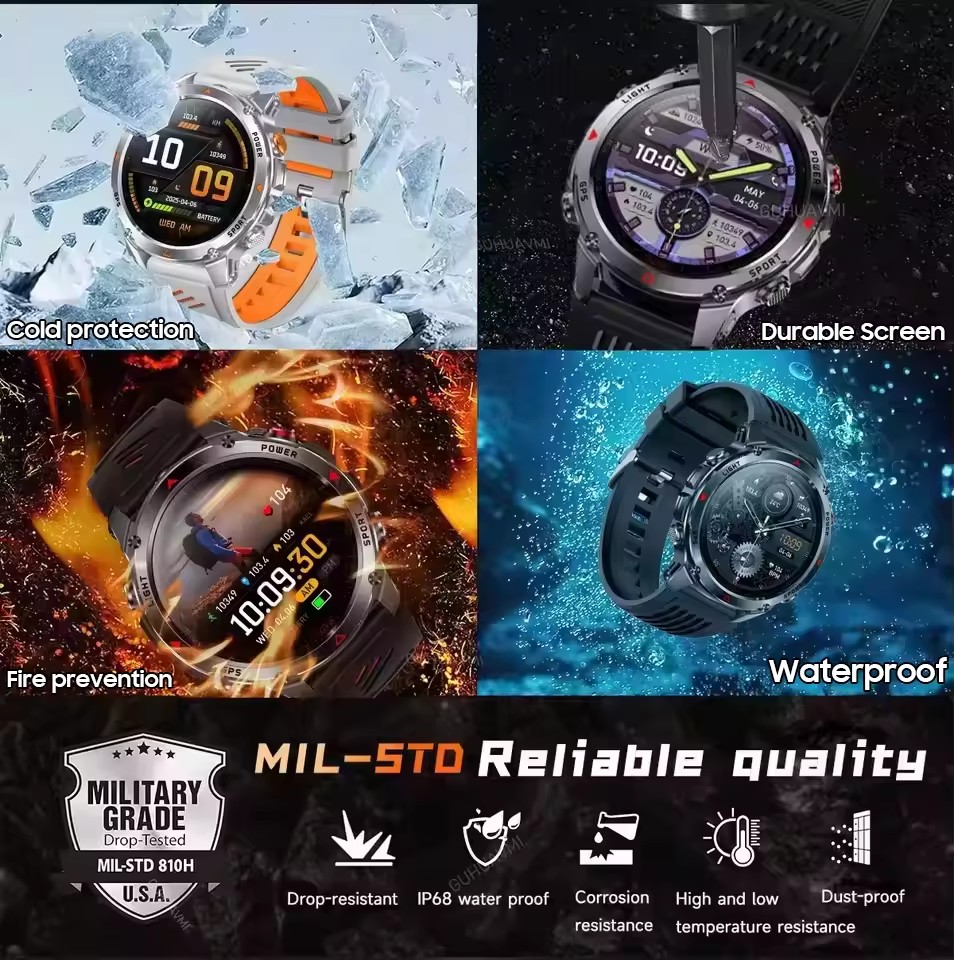 Męski smartwatch wojskowy, spo – Outdoor Adventure Zone recenzja i cena