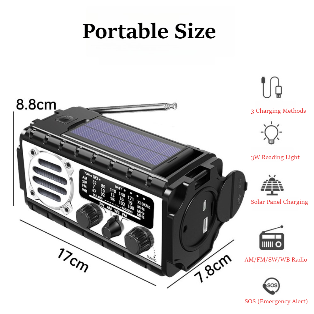 Przenośne radio solarno-kranko – Emergency Radio Solar recenzja i cena