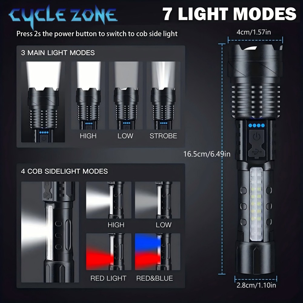 Latarka XHP50 z zoomem, mocna  – Outdoor Adventure Zone recenzja i cena