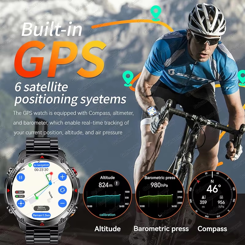 2026 Nowy Smartwatch Wojskowy  – Outdoor Adventure Reservations recenzja i cena