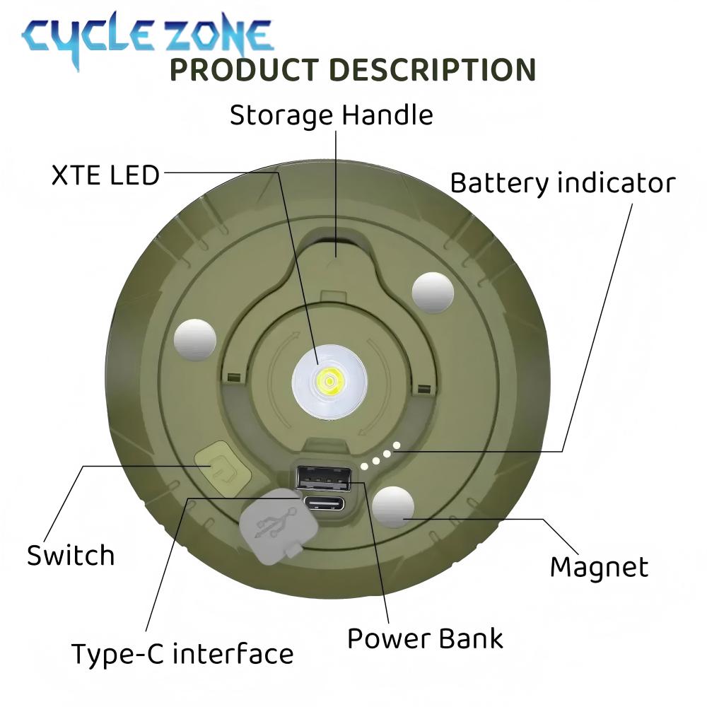 Lampa kempingowa LED z taśmą s – Outdoor Adventure Zone recenzja i cena