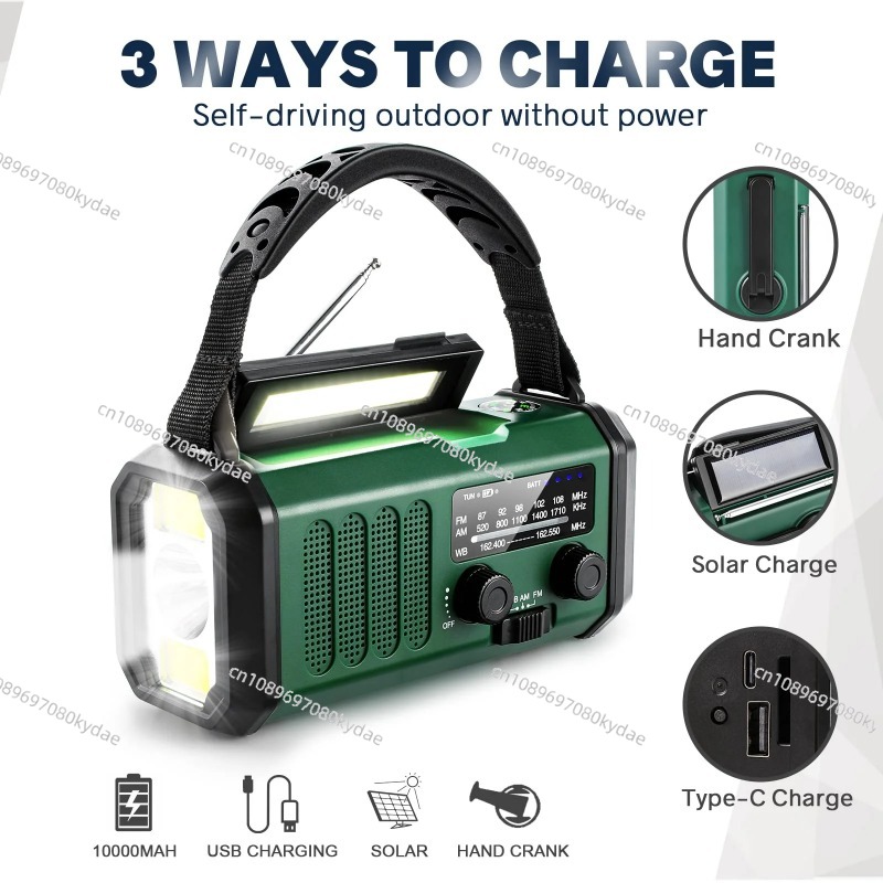 Radio pogodowe z korbką ręczną – Emergency Radio Solar recenzja i cena