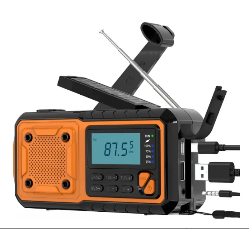 Radio solarno-krankowe 4000mAh – Emergency Radio Solar recenzja i cena