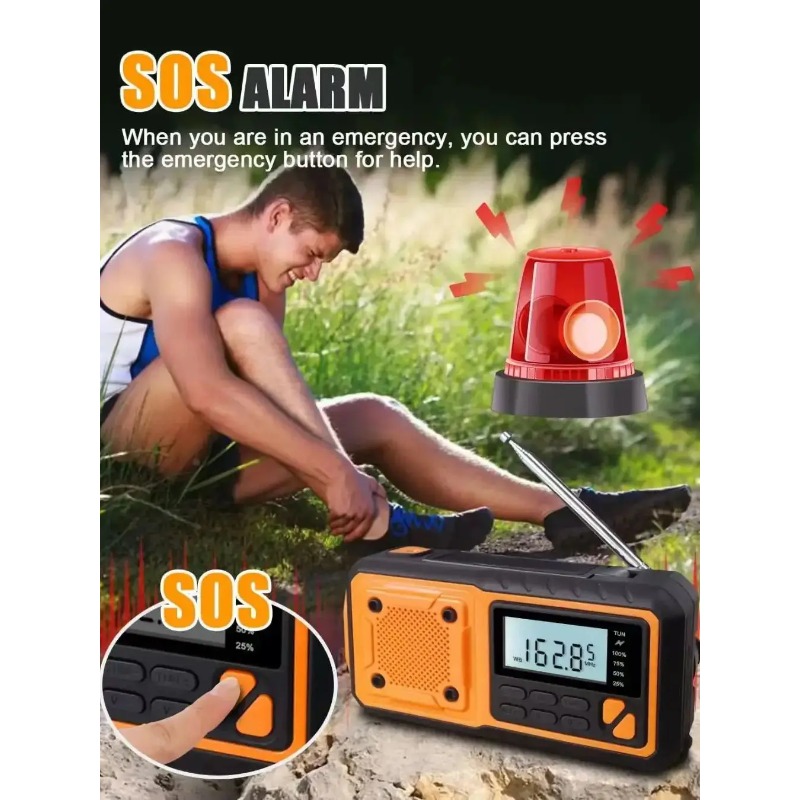 Radio solarno-krankowe 4000mAh – Emergency Radio Solar recenzja i cena